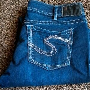 Silver Suki Midrise Bootcut Stretch Jeans Size 34/32